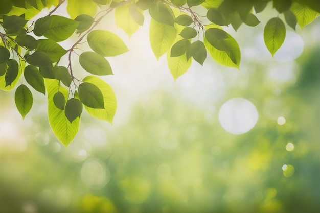 Grüne Blätter Hintergrund Natur abstrakt für Frühlings- und Sommersaison Tapete