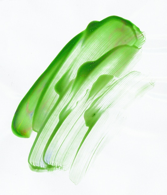 grüne Farbe auf weißem Hintergrund mit einer grünen Linie
