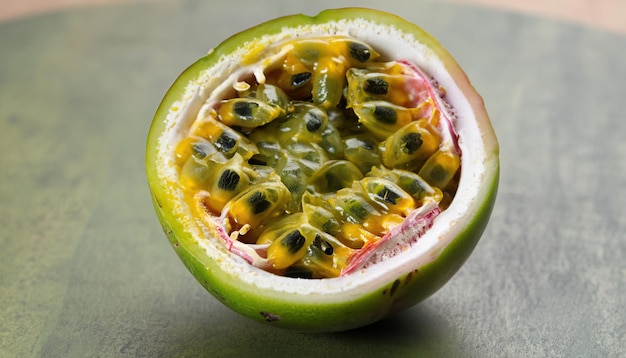 Grüne Farbe, schmackhafte Passionsfrucht