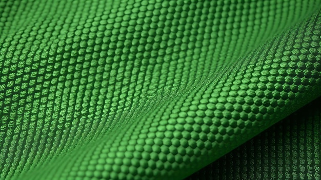 Grüne Fußballstofftextur mit Luftnetz Sportbekleidung Hintergrund