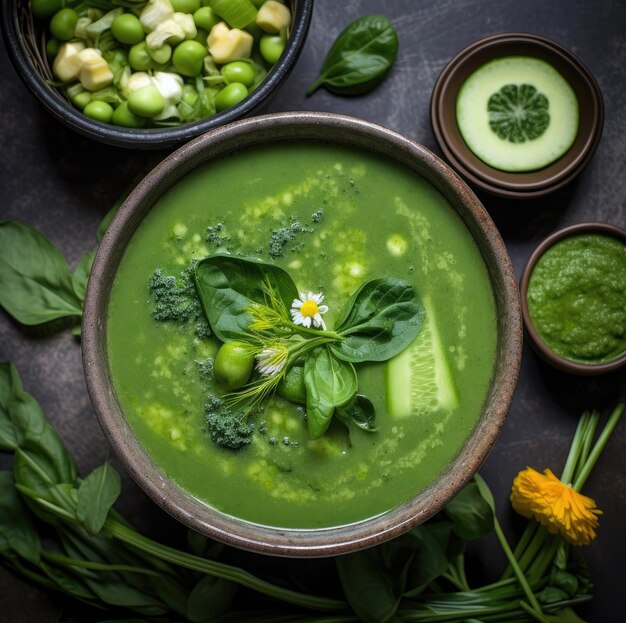 Grüne Gemüsesuppe