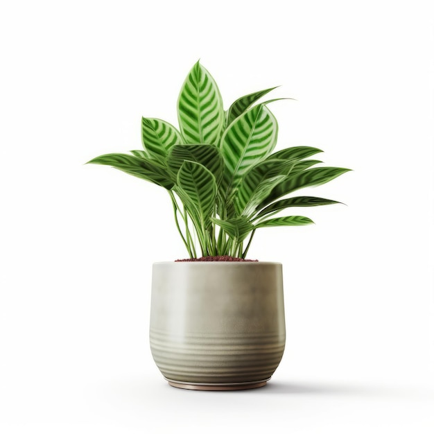 Grüne heimische Pflanze im Blumentopf Illustration AI GenerativexA