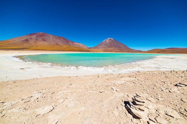 Grüne Lagune in Bolivien