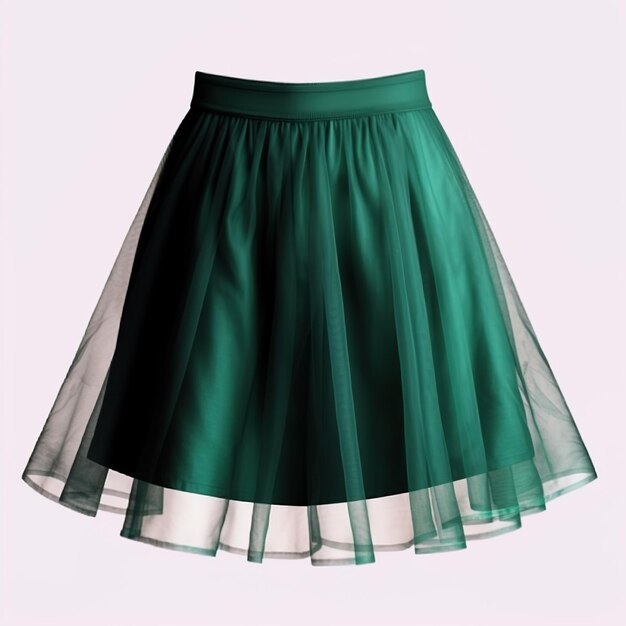 Foto grüne mini-skirt-vektor-illustration