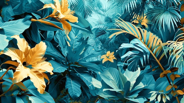 Grüne Palmblätter verschiedener Arten Tropischer heller Hintergrund Das Konzept des Urlaubs und der Reise zum Resort