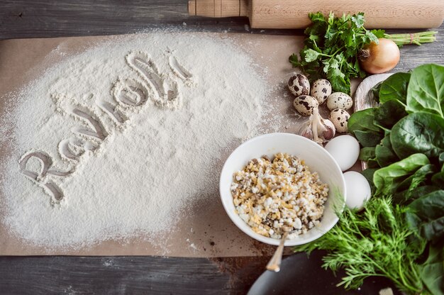 grüne Ravioli kochen