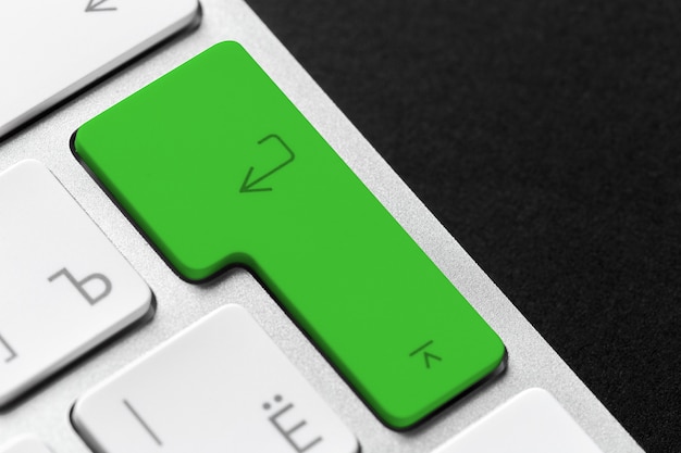 grüne Tastaturtaste
