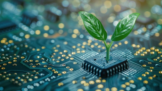 Grüne Technologie Ein Symbol für Wachstum und Nachhaltigkeit