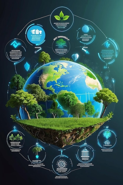Grüne Technologie Umwelttechnologie Konzept Ziele der nachhaltigen Entwicklung SDGs