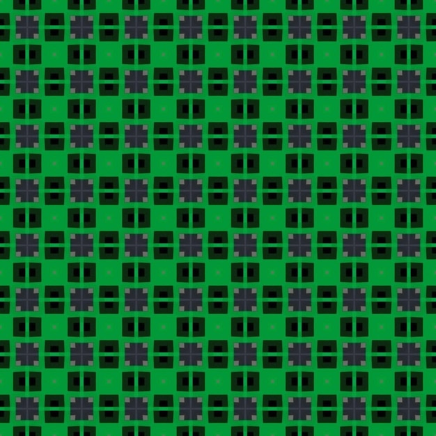 Grüne und schwarze Quadrate mit schwarzem Hintergrund.