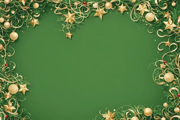 Grüne Weihnachtsdekorationskollektion in leuchtendem Grün