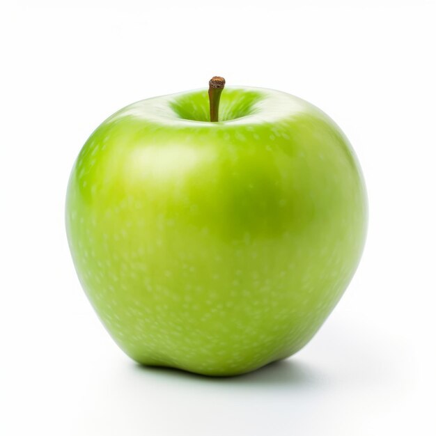 Grüner Apfel isoliert Illustration AI Generativ