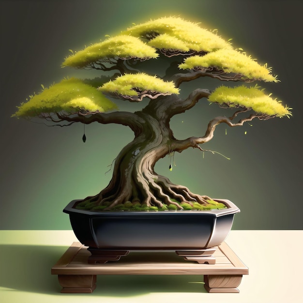 Grüner Bonsai-Baum