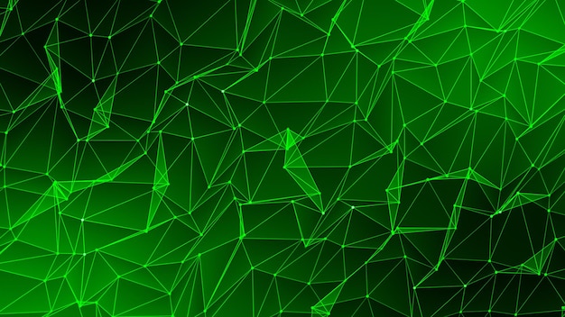 Grüner glänzender abstrakter Hintergrund geometrisches Designelement abstrakter polygonaler Hintergrund