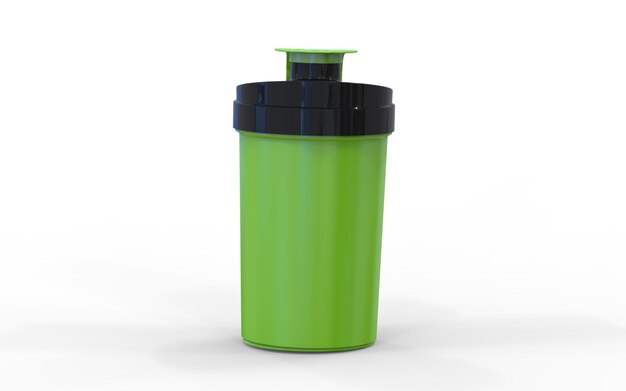 grüner Gym Shaker oder Flasche