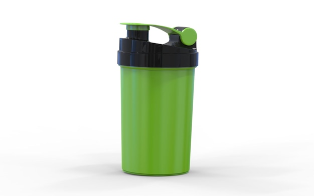 grüner Gym Shaker oder Flasche