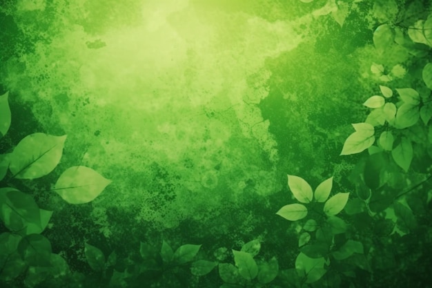 Grüner Hintergrund mit Blätterhintergrund