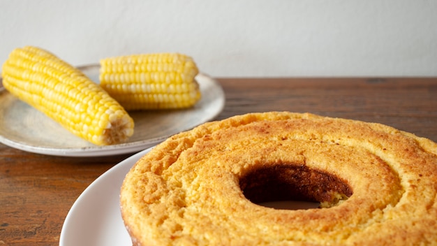 Grüner Maiskuchen.