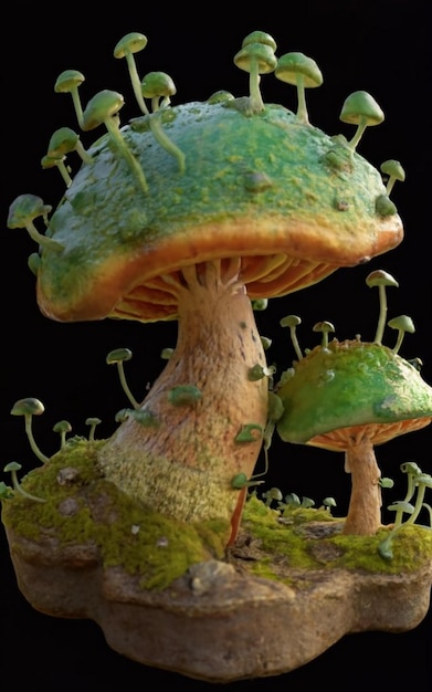 Grüner mutierter Pilz v02