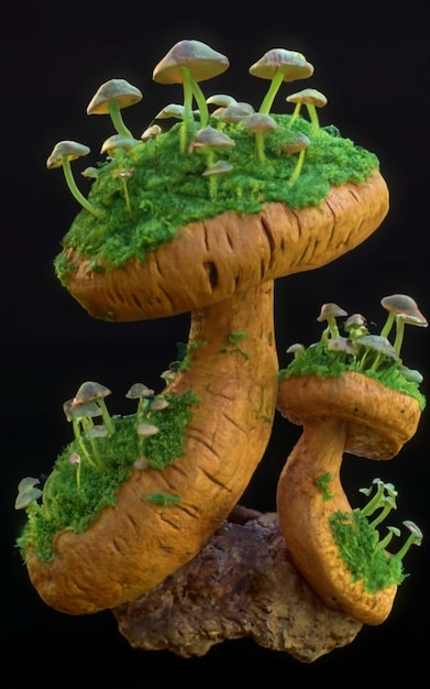 Grüner mutierter Pilz v02
