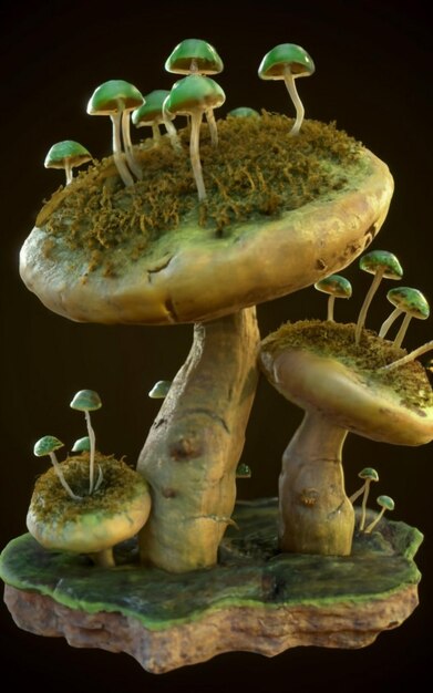 Grüner mutierter Pilz v02