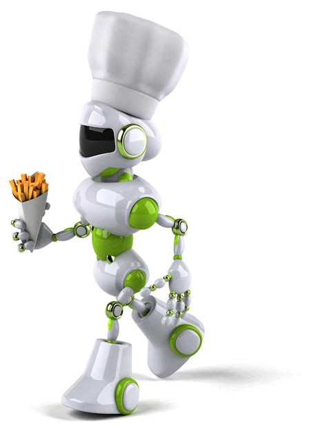 Grüner Roboter - 3D-Illustration