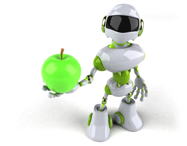 Grüner Roboter - 3D-Illustration