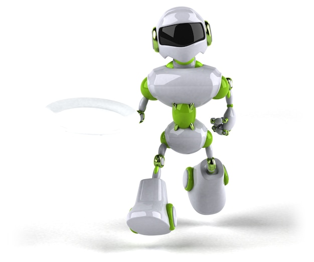 Grüner Roboter - 3D-Illustration