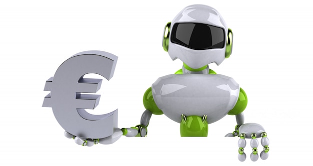 Grüner Roboter - 3D-Illustration