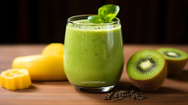 Grüner Smoothie-Kiwi-Smoothie