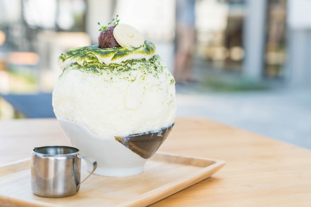 grüner Tee Bingsu