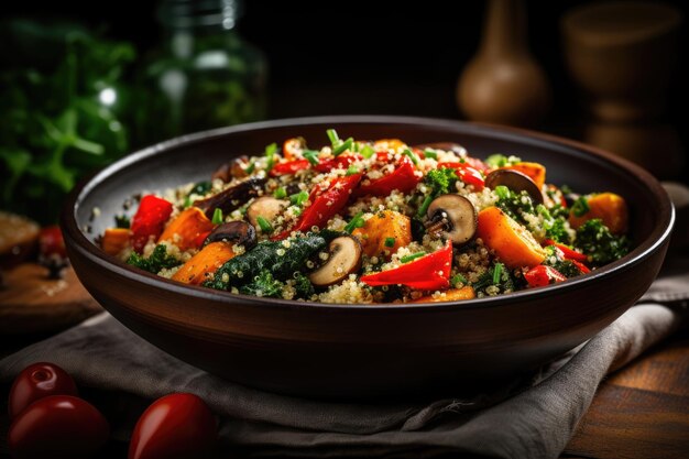 Grüner Teller gesunde Mahlzeit Abendessen Mittagessen Salat frisches vegetarisches Diätessen