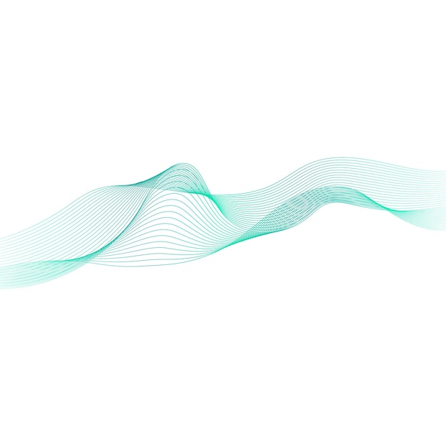 Grünes abstraktes Liniendesignelement