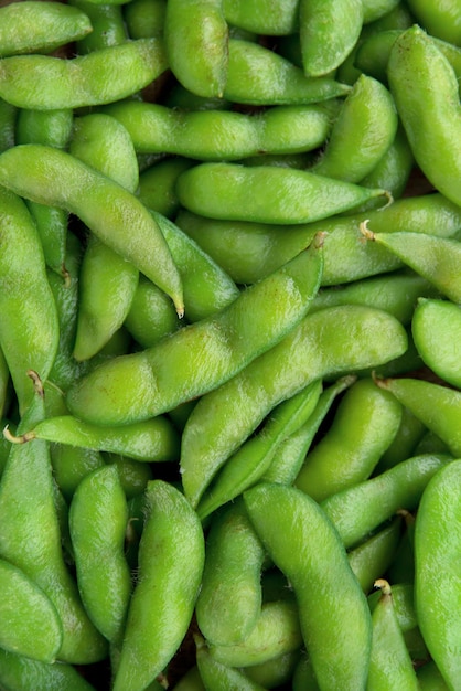 Grünes Bio-Edamame