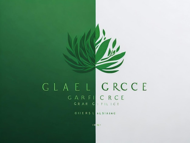 Grünes Blatt-Logo. Botanischer grüner Blatt-Design-Logo-Vektor