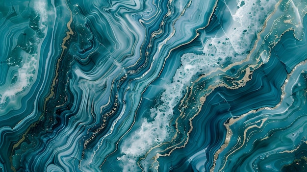 Grünes blaues Marmormuster Textur abstrakter Hintergrund Textur Oberfläche von Marmorstein aus der Natur