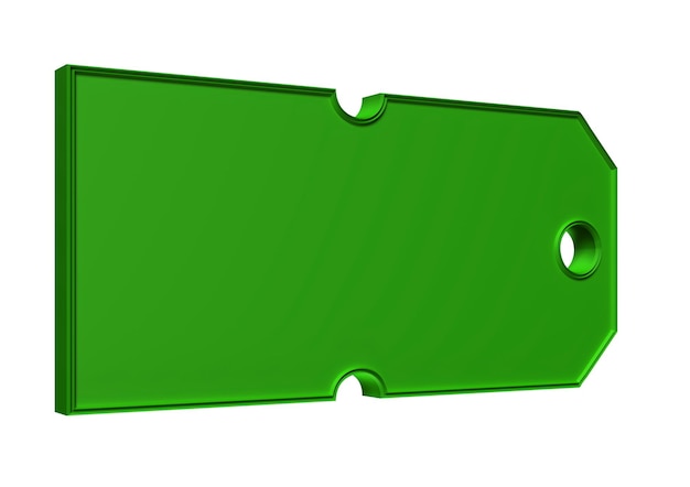 Grünes Etikett