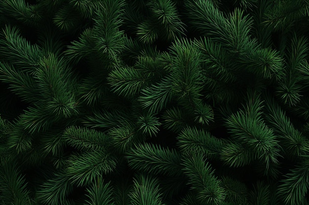 Grünes Muster von Kiefernzweigen