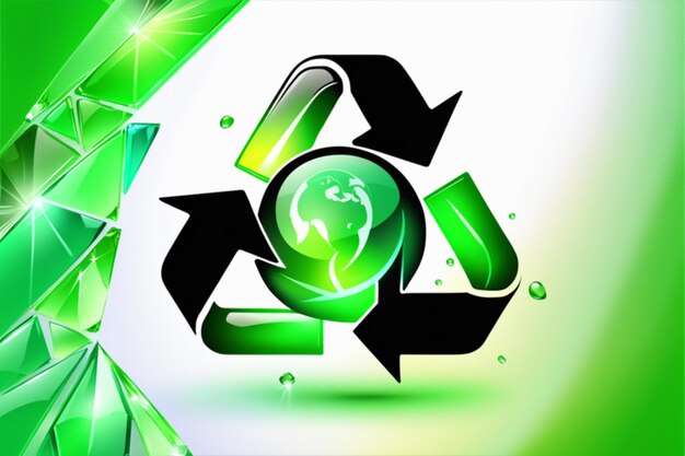 grünes Recycling-Symbol des Vektors