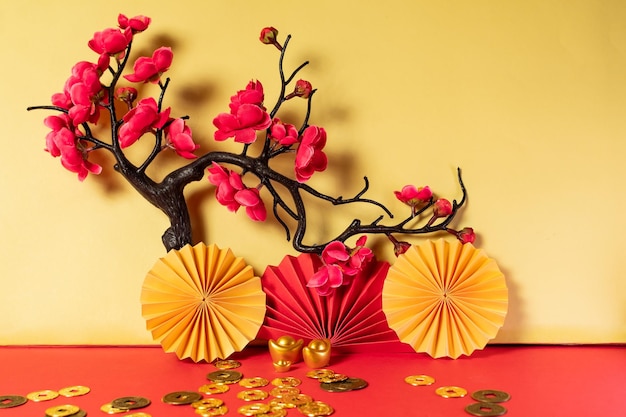 Grüßkarte für das chinesische Mid-Autumn-Festival aus Papier