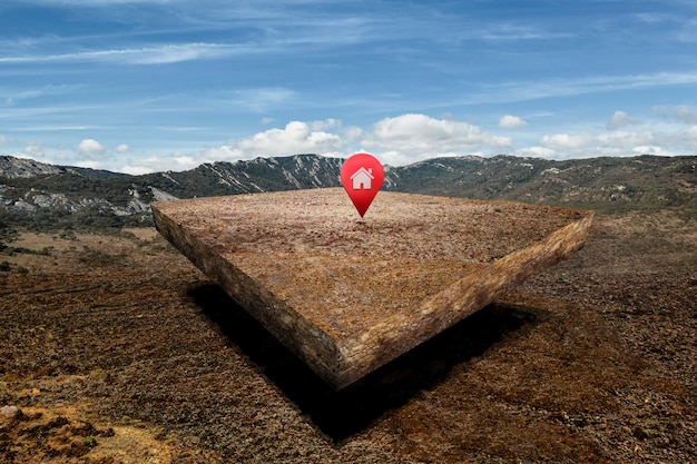 Grundstück mit Naturlandschaft und Standortspitze