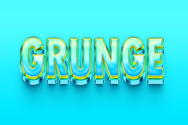 Grunge 3D-Text-Effekt