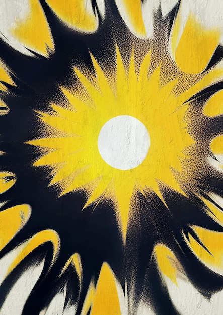 Grunge abstracto ecléctico puesta de sol pintura lienzo imprimible arte