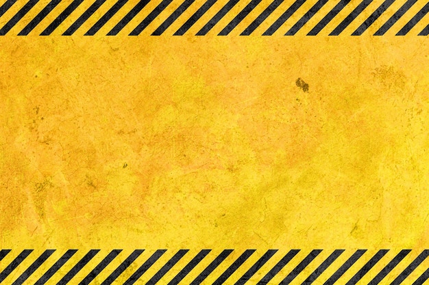Grunge amarelo e preto listras diagonais linha de alerta preta e amarela fundo listrado