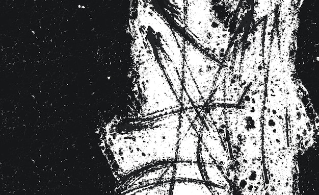 Grunge en blanco y negro. Textura de superposición de angustia. Polvo superficial abstracto y pared sucia áspera