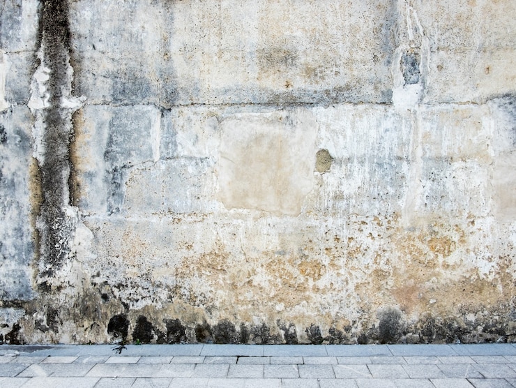 Foto grunge crack fondo de textura de la pared de piedra