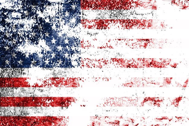 Grunge de fundo da bandeira americana