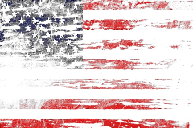 Foto grunge de fundo da bandeira americana