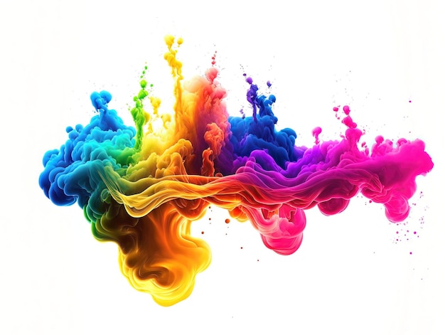 Grunge se encuentra con el diseño de banner de textura de tinta fluida de arte abstracto ai generativo