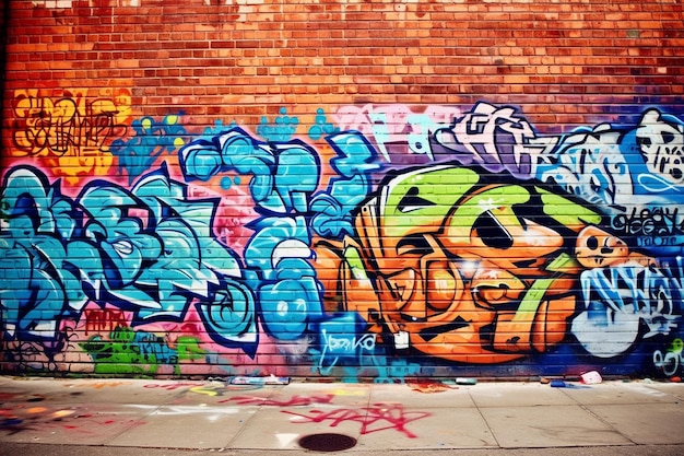 Foto grunge graffiti parede de fundo